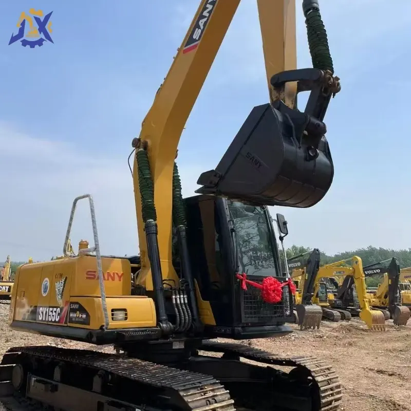 Cheap Used SANY SY155 Crawler Excavator, High Cost Performance Construction Solution