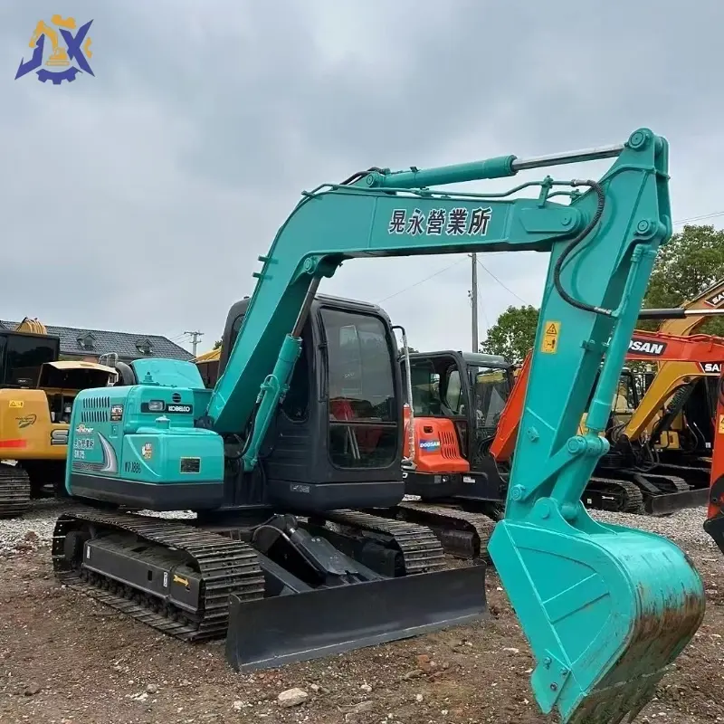 Good Condition Second-hand Kobelco SK75 Small Crawler Digger Machine