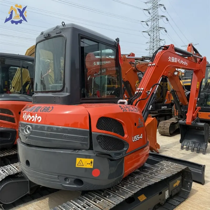 High Performance Used Red Kubota U55-4 Mini Excavator Competitive Price