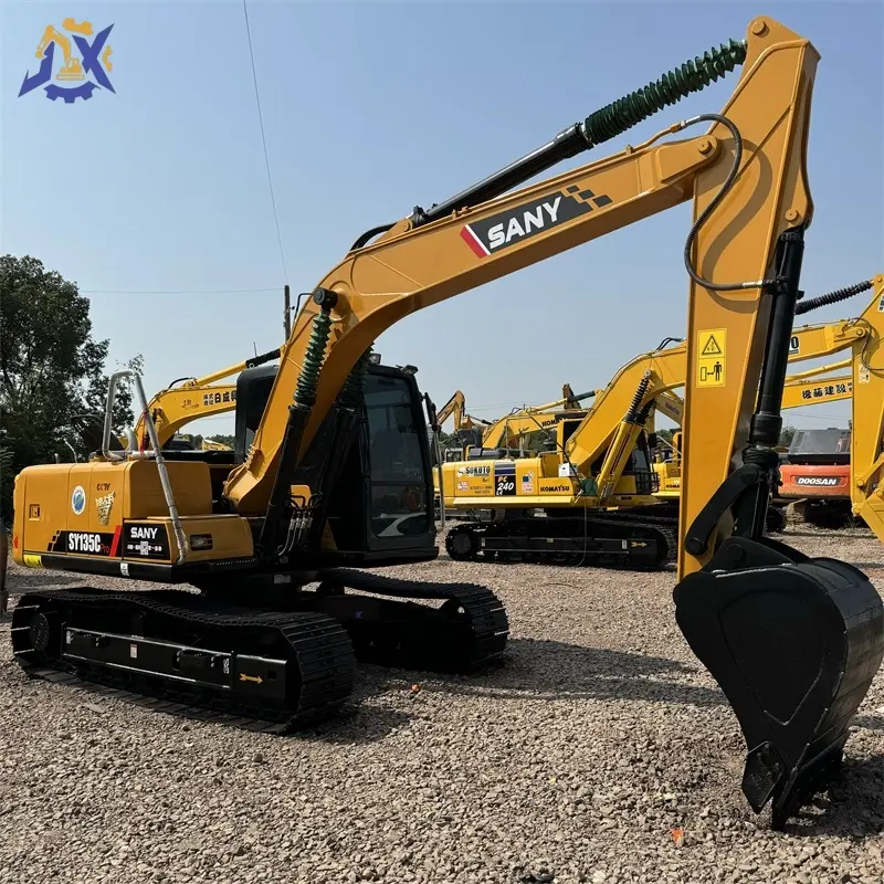 High Performance Used SANY SY135 Medium Excavator, Well-maintained Engineering Machinery